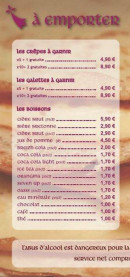 Menu Oh des crêpes - Les plats à emporter