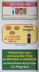 Menu Pat A Pizza - Les boissons