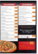 Menu Pizz'acro - Les classiques et blanches 