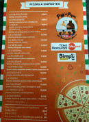 Menu Pizz'àPapa - La carte