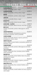 Menu Pizz As du Pont - Pizzas 