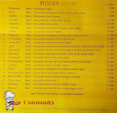 Menu Pizza Alain - Les pizzas