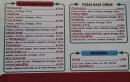 Menu Pizza Alex - Les pizzas base tomate, les pizzas base crème et les boissons 