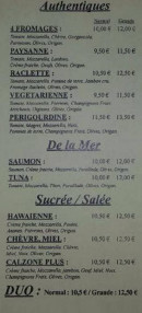 Menu Pizza big good - Les pizzas page 2