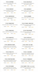 Menu Pizza Cyril - Les pizzas page 2