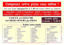Menu Pizza rocket - Les pizzas suite