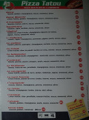 Menu Pizza Tatou - Les pizzas