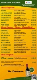 Menu Pizza Yolo - Les pizzas originales, pizzas merguez...