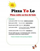 Menu PizzaYolo - Informations sur les emplacements