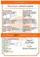 Menu R'egal Nomade - Les sandwiches