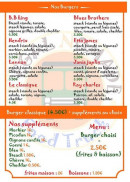 Menu R'egal Nomade - les burgers