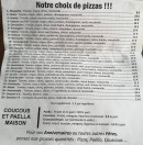 Menu Resto jc pizza - Les pizzas