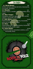 Menu Rock'n'Pizz - Les singles 