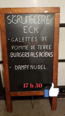 Menu S'Grumbeere'Eck - Exemple de menu