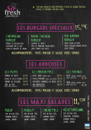 Menu So Fresh - Burgers spéciaux, ardoises et maxi salades 