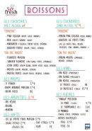 Menu So Fresh - Boissons