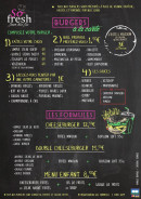 Menu So Fresh - Burgers et formules 