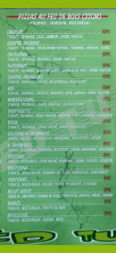 Menu Speed Turtle - Les pizzas suite