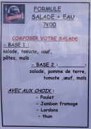 Menu Speedlunch - La formule salade