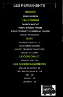 Carte et menu de Sushi made in ici à Saint Contest — Sushis, california, maki,...