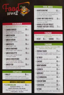 Menu Taco Pizz' - Les burgers, fajitas, tex mex...