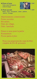 Menu Tassone - Informations