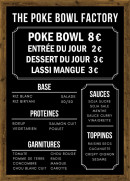 Carte et menu de The poke bowl factory food à Bry sur Marne — Les menus