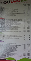 Menu Toulou'zen pizza - Les pizzas
