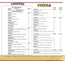 Carte et menu de Tout Feu Tout Flamme à Loire-Authion — Les fouaces et pizzas