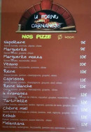 Carte et menu de U fornu cagnanese à Cagnano — Les pizzas