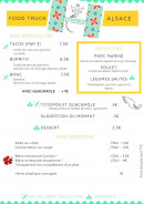 Menu Veracruz - Spécialités, garnitures et boissons 