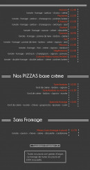 Menu Wakoo Pizza - Les pizzas suite