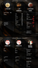 Menu Wok'n Go - Wok, formules, boissons,....
