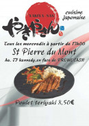 Carte et menu Yakiya San et Okomé sushi Aire sur l'Adour