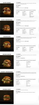 Menu 231 east street - Les burgers