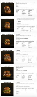 Menu 231 east street - Les burgers page 2