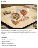 Menu Bagelstein - Muffins