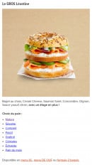 Menu Bagelstein - Bagel Le gros Leontine