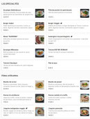 Menu Bistro Romain - Les spécialités