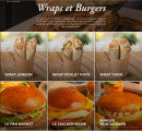 Menu Boulangerie Marie Blachère - Wraps et Burgers