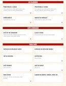 Menu Buffalo Grill - Les classiques et cafés