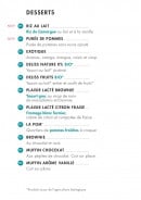 Menu class'croute - Desserts