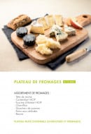 Menu class'croute - Plateau de fromages