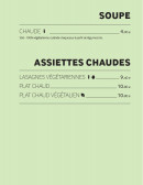 Menu cojean - Soupes et assiettes chaudes