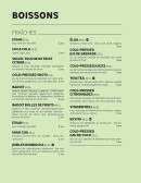 Menu cojean - Boissons fraîches