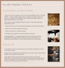 Menu Columbus Café & co - Les cafés