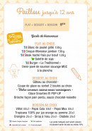 Menu Courtepaille - Menu paillou