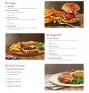 Menu Courtepaille - Plat: burger, volaille et porc