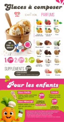 Menu Crescendo - Glaces a composer, pour les enfant