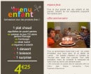 Menu Crescendo - Menu enfants et offre anniversaire